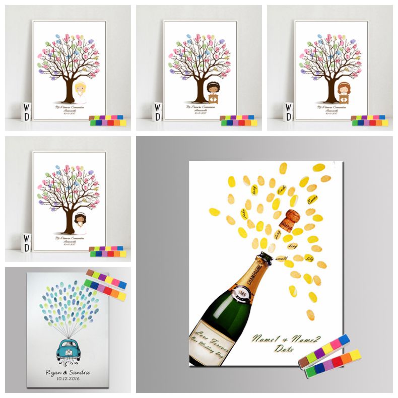 Personalized Guest Book - Livre d'or de Mariage personnalisé, cadeaux