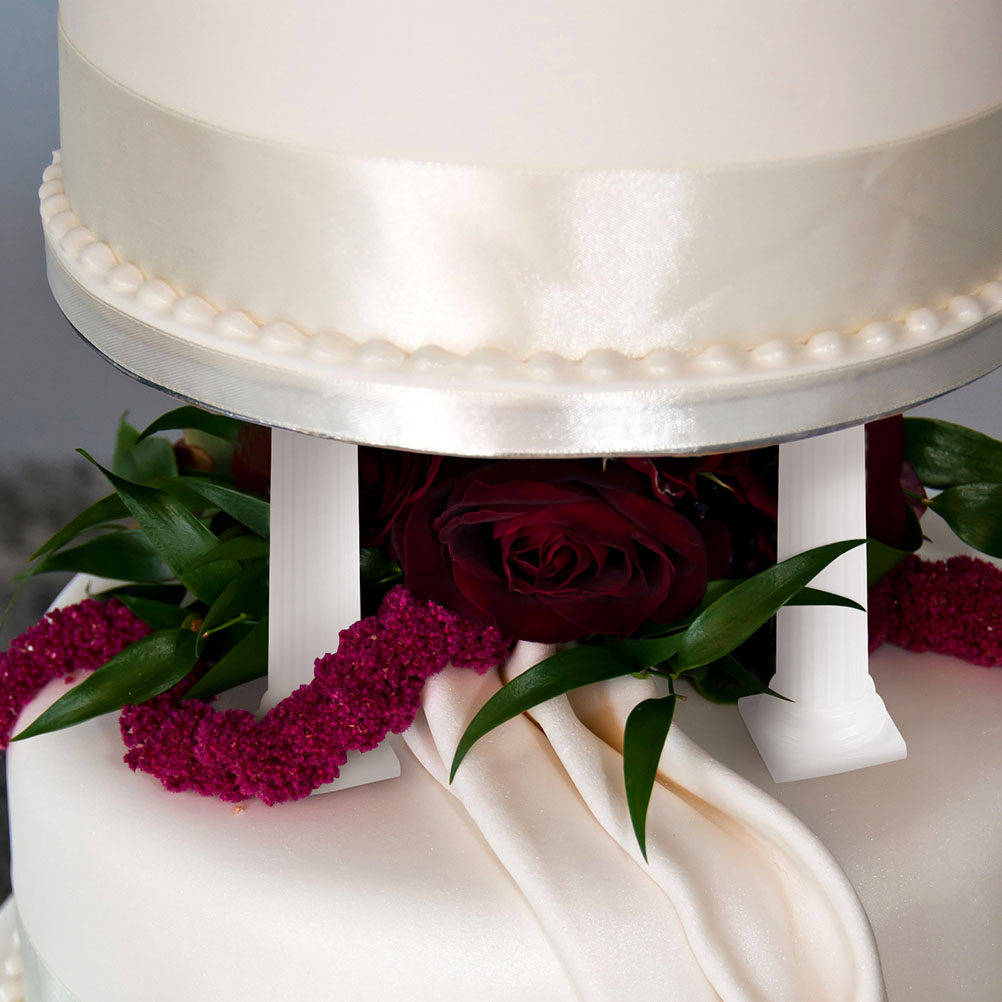 Wedding Support - Ensemble de 4 piliers de gâteau