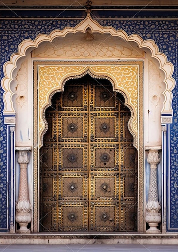 Indian Wedding Decor Supply - Arc indien porte Haldi Mehendi décor