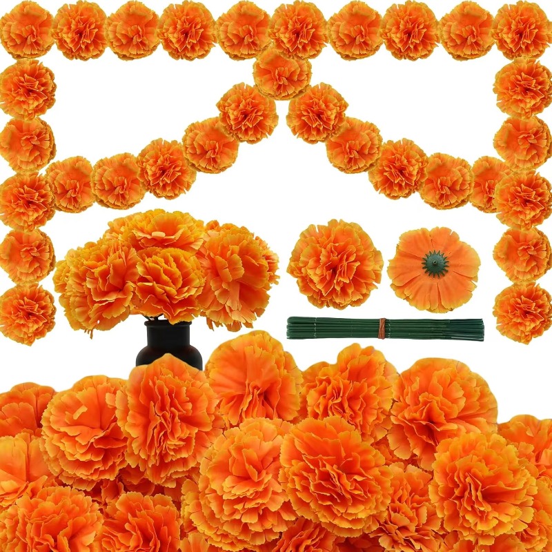 Indian Wedding Decor Supply - 10-30 Têtes de fleurs en soie