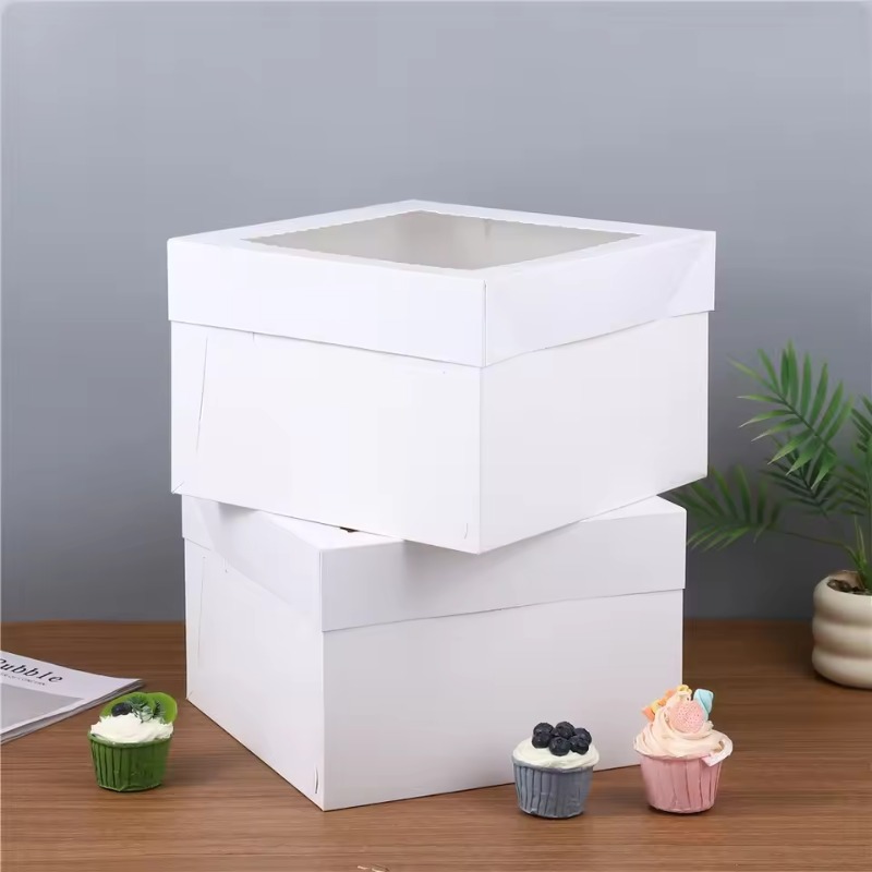 Wedding Supply.Box - Boîtes à gâteaux jetables blanches avec