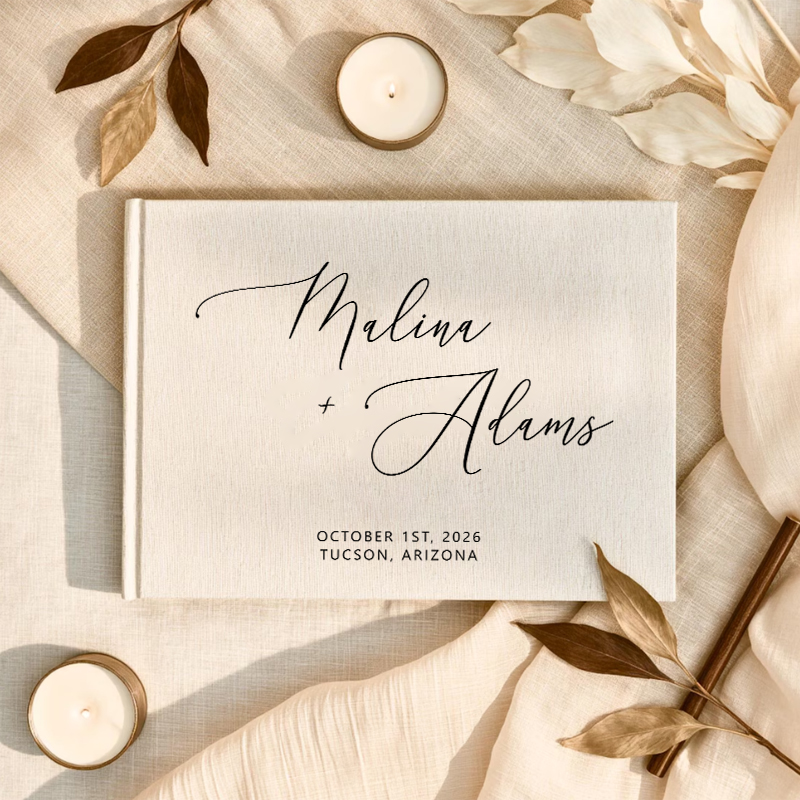 Personalized Guest Book - Album photo personnalisé pour livre d'or,