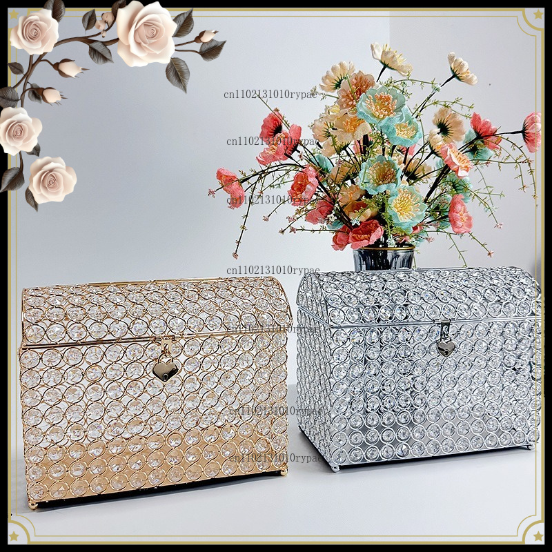 Wedding Supply.Box - Boîte à bijoux en cristal, tirelire,