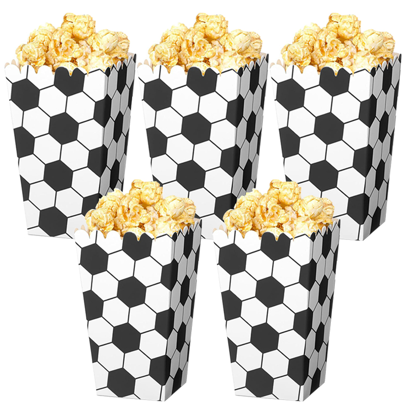 Wedding Supply.Box - Boîtes à pop-corn de Football, 6/18