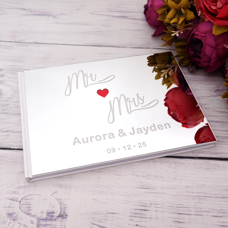 Personalized Guest Book - Livre d'Or Personnalisé avec Nom et