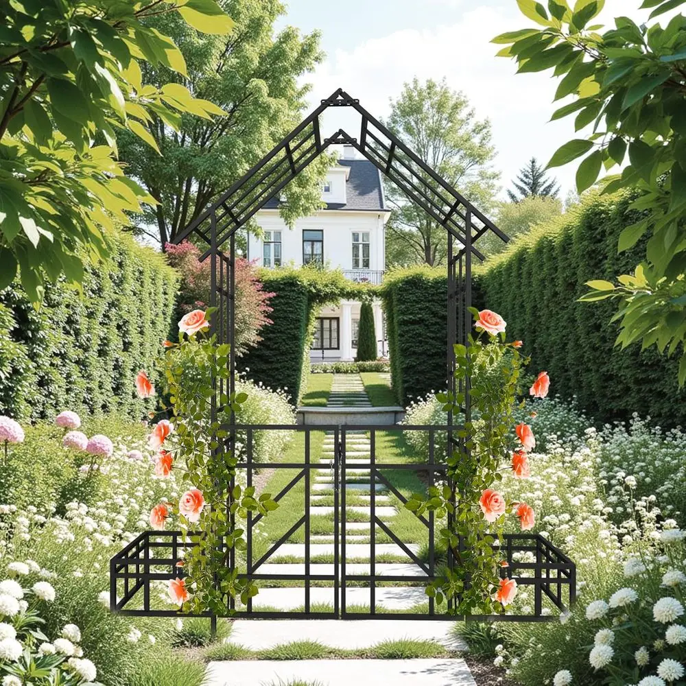 Arche de jardin en métal noir  - Wedding Support avis et prix