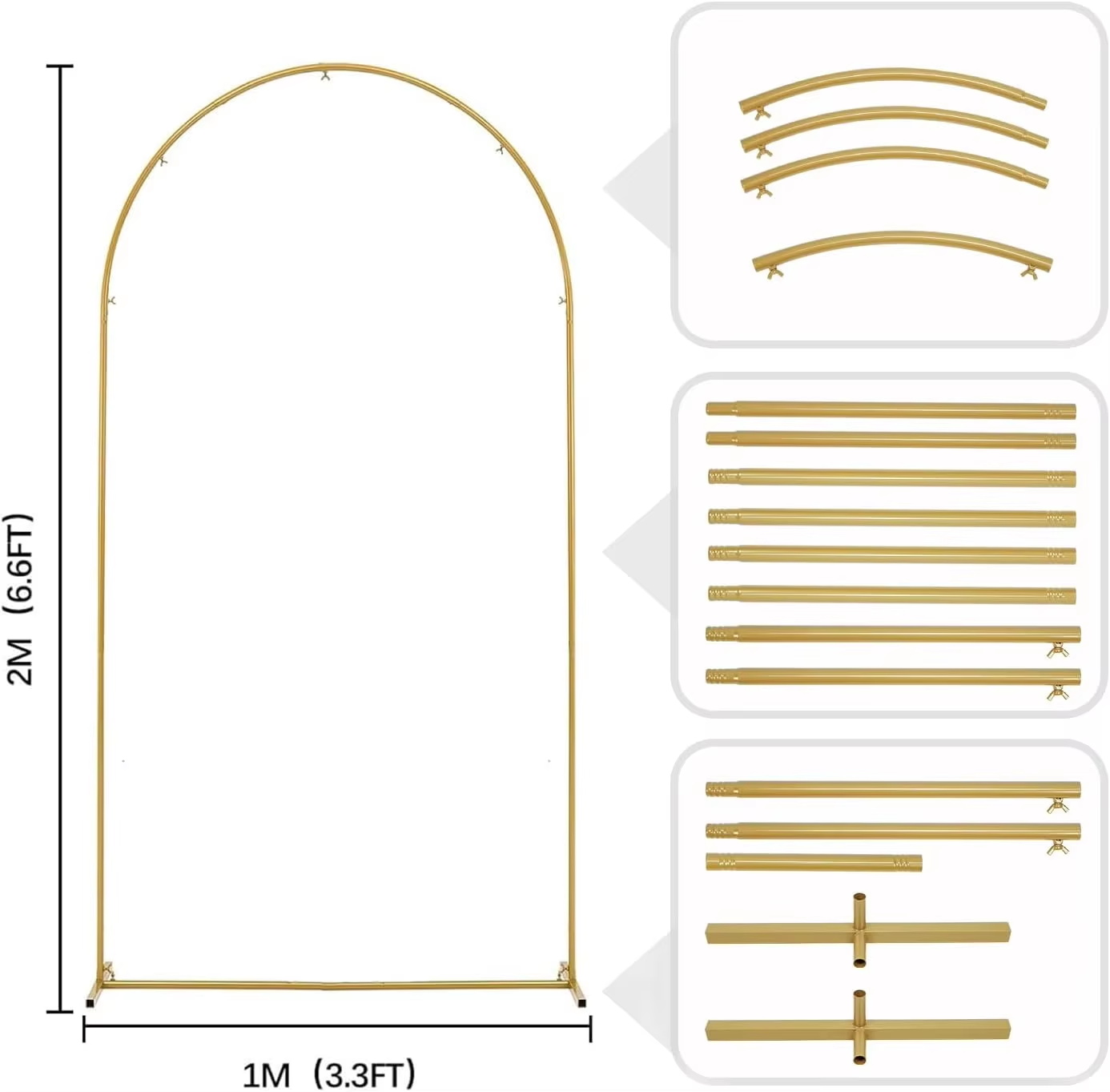 Arche de mariage en métal doré - Wedding Support avis et prix