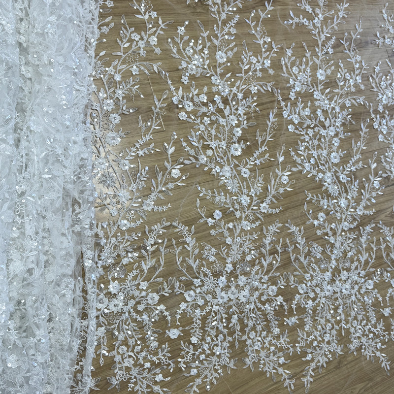 Le tissu brodé en dentelle mul - Wedding Dress Supply avis et prix
