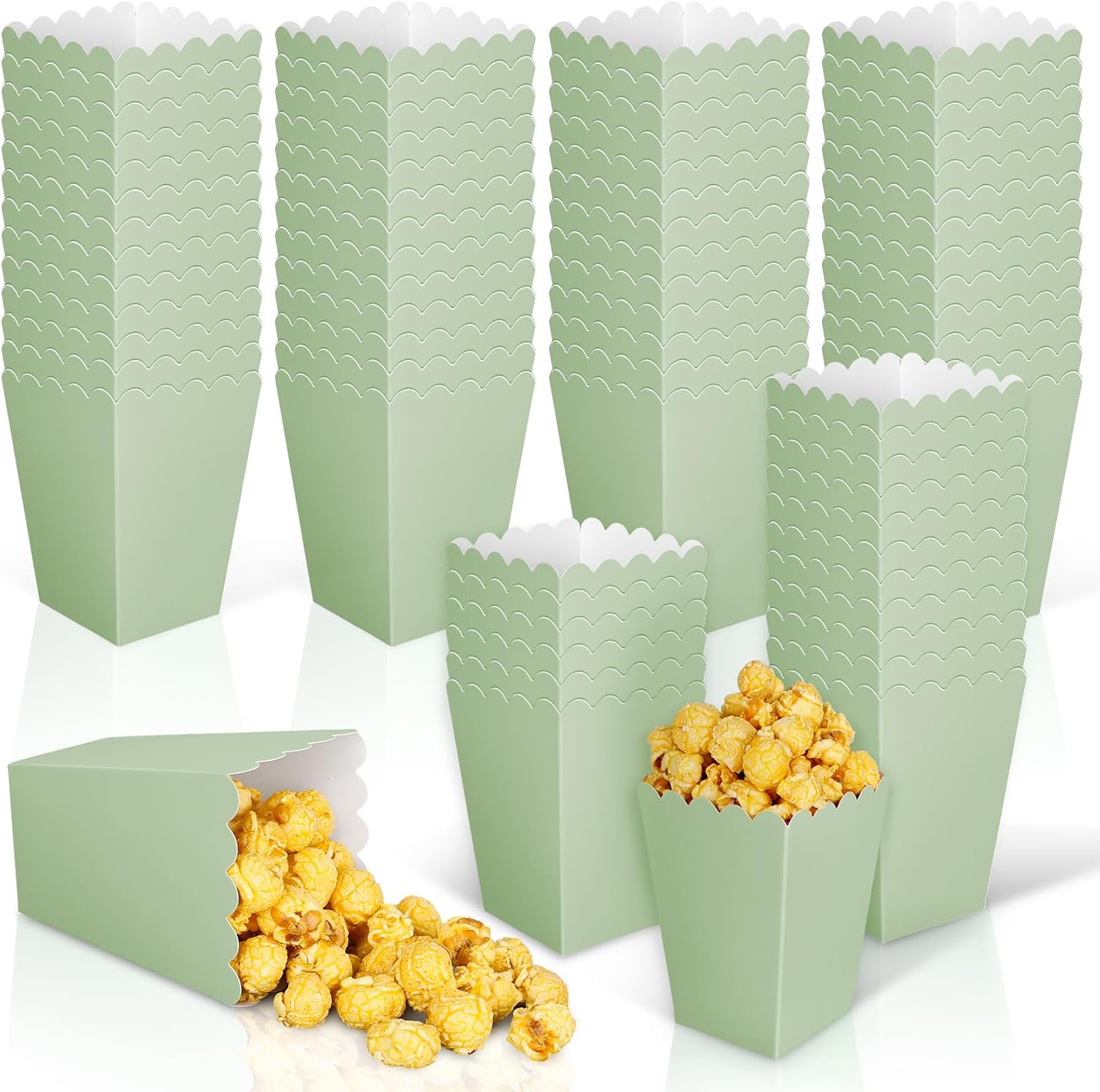 Mini boîtes à pop-corn vert sa - Wedding Supply.Box avis et prix